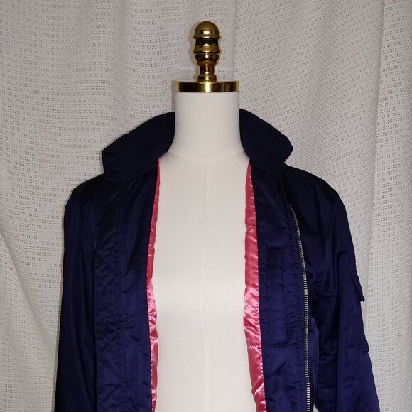 Gap blue bomber jacket w/ pink lining | Womens | Size Small - Picture 14 of 15